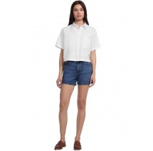 GUESS JEANS CAMP COLLAR BO ΠΟΥΚΑΜΙΣΟ ΓΥΝΑΙΚΕΙΟ WHITE