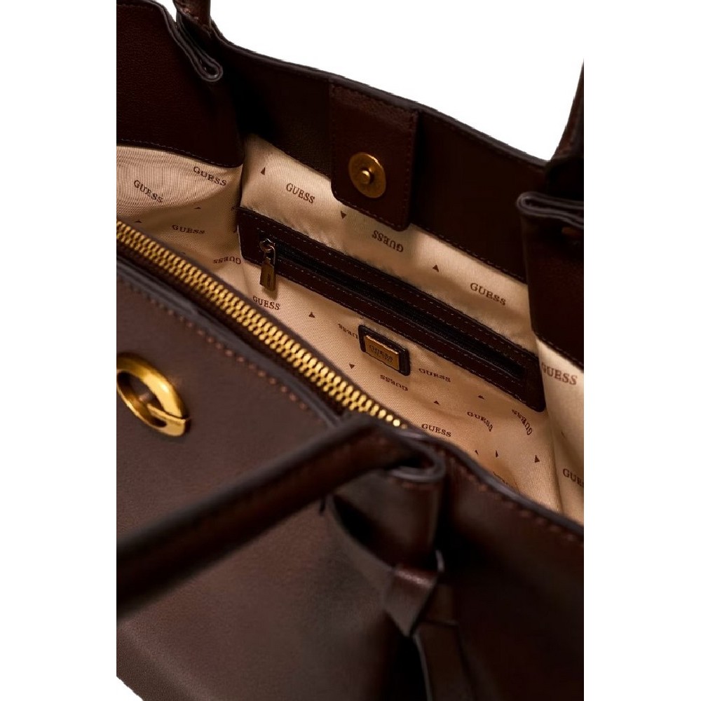 GUESS ALLEGRA GIRLFRIEND TOTE ΤΣΑΝΤΑ ΓΥΝΑΙΚΕΙΑ BROWN