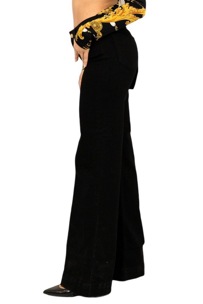 VERSACE JEANS COUTURE FLARE LOW WAIST STELLA RIC.VJC ΠΑΝΤΕΛΟΝΙ ΓΥΝΑΙΚΕΙΟ BLACK DENIM