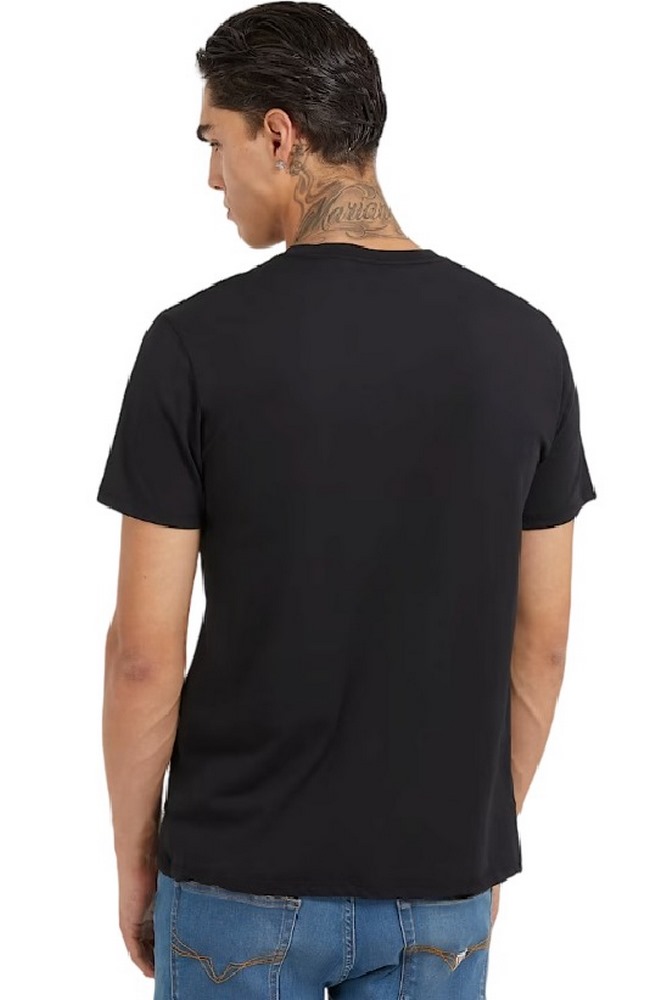 GUESS SS BSC HD METALLIC L ΜΠΛΟΥΖΑ ΑΝΔΡΙΚΗ BLACK