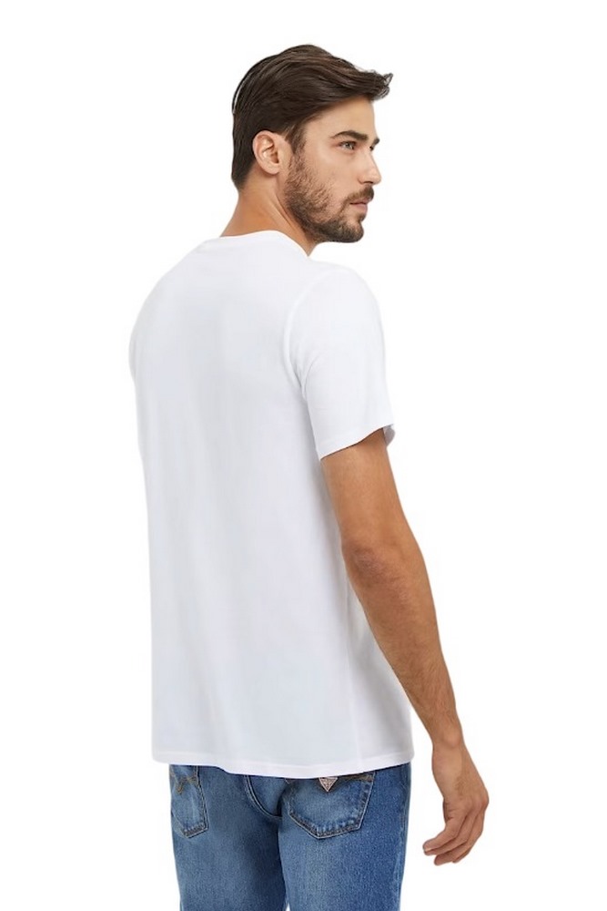 GUESS SS BSC HD METALLIC L ΜΠΛΟΥΖΑ ΑΝΔΡΙΚΗ WHITE