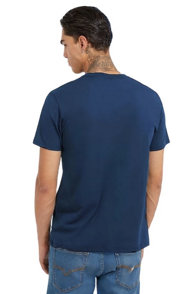 GUESS SS BSC HD METALLIC L ΜΠΛΟΥΖΑ ΑΝΔΡΙΚΗ NAVY