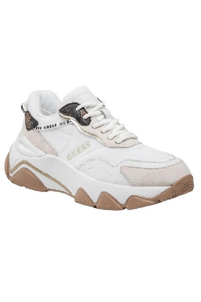 GUESS MICOLA FL7MICFAL12 ΠΑΠΟΥΤΣΙ ΓΥΝΑΙΚΕΙΟ WHITE