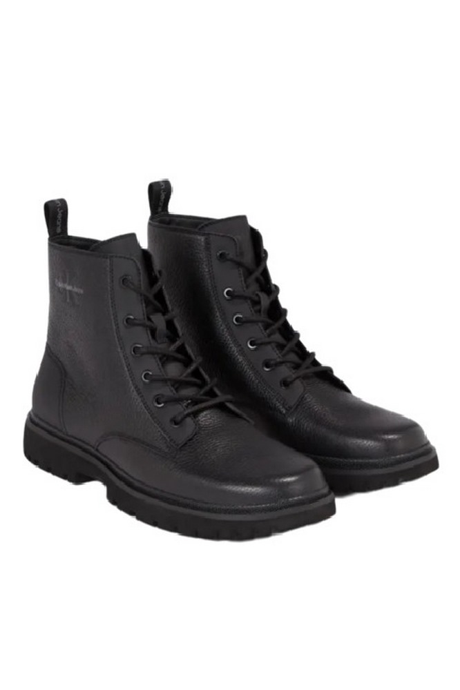 CALVIN KLEIN JEANS EVA MID LACEUP BOOT LTH ΠΑΠΟΥΤΣΙ ΑΝΔΡΙΚΟ BLACK