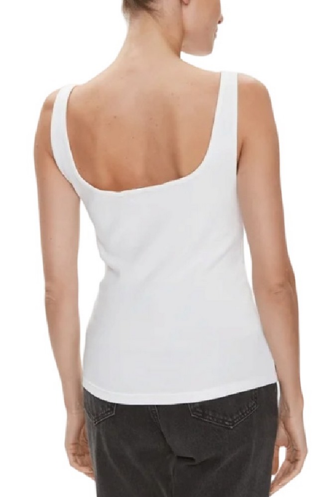 CALVIN KLEIN JEANS RIB TANK TOP ΤΟΠ ΓΥΝΑΙΚΕΙΟ BRIGHT WHITE