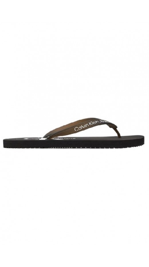 CALVIN KLEIN JEANS BEACH SANDAL MONOGRAM ΠΑΝΤΟΦΛΑ  ΑΝΔΡΙΚΗ BLACK