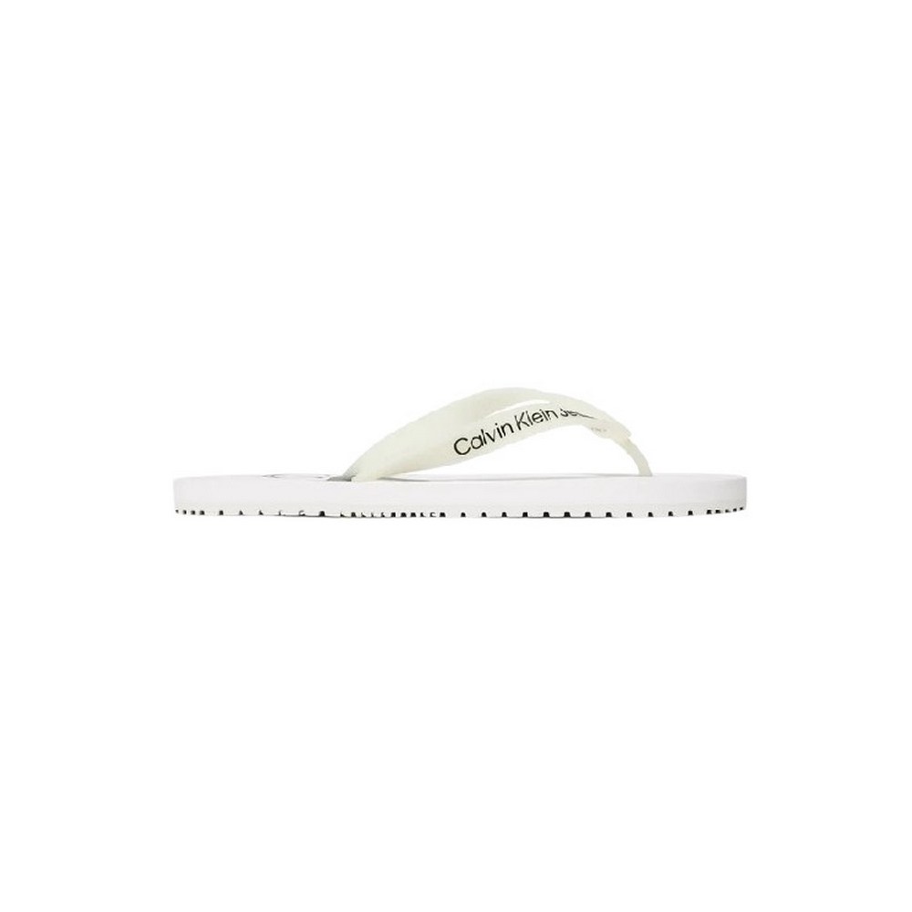 CALVIN KLEIN JEANS BEACH SANDAL MONOGRAM ΠΑΝΤΟΦΛΑ  ΑΝΔΡΙΚΗ WHITE