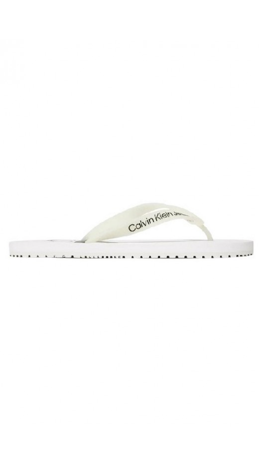 CALVIN KLEIN JEANS BEACH SANDAL MONOGRAM ΠΑΝΤΟΦΛΑ  ΑΝΔΡΙΚΗ WHITE