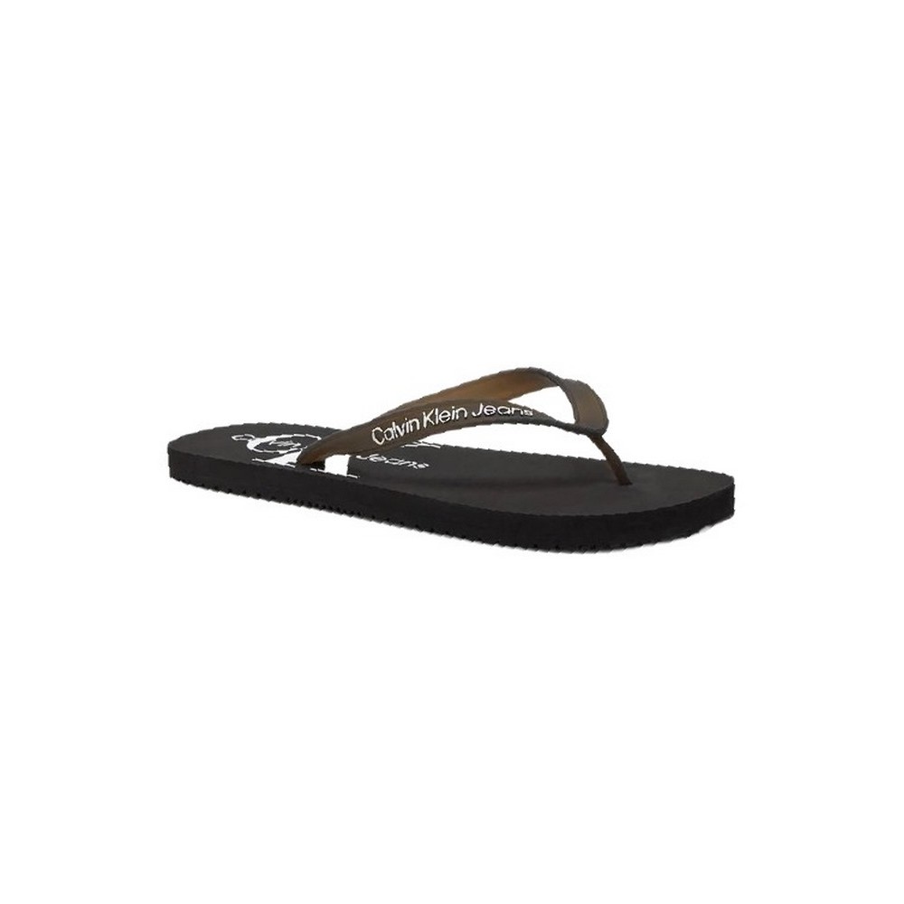 CALVIN KLEIN JEANS BEACH SANDAL MONOGRAM ΠΑΝΤΟΦΛΑ  ΑΝΔΡΙΚΗ BLACK