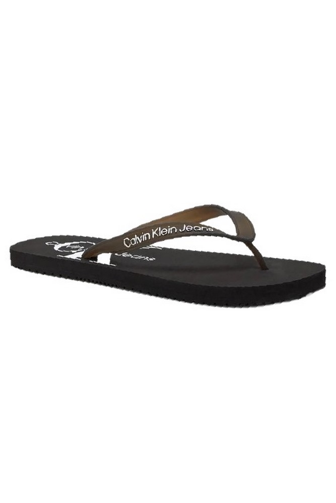 CALVIN KLEIN JEANS BEACH SANDAL MONOGRAM ΠΑΝΤΟΦΛΑ  ΑΝΔΡΙΚΗ BLACK