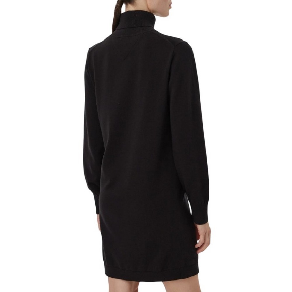 TOMMY JEANS ESS TURTLENECK SWEATER DRESS ΦΟΡΕΜΑ ΓΥΝΑΙΚΕΙΟ BLACK