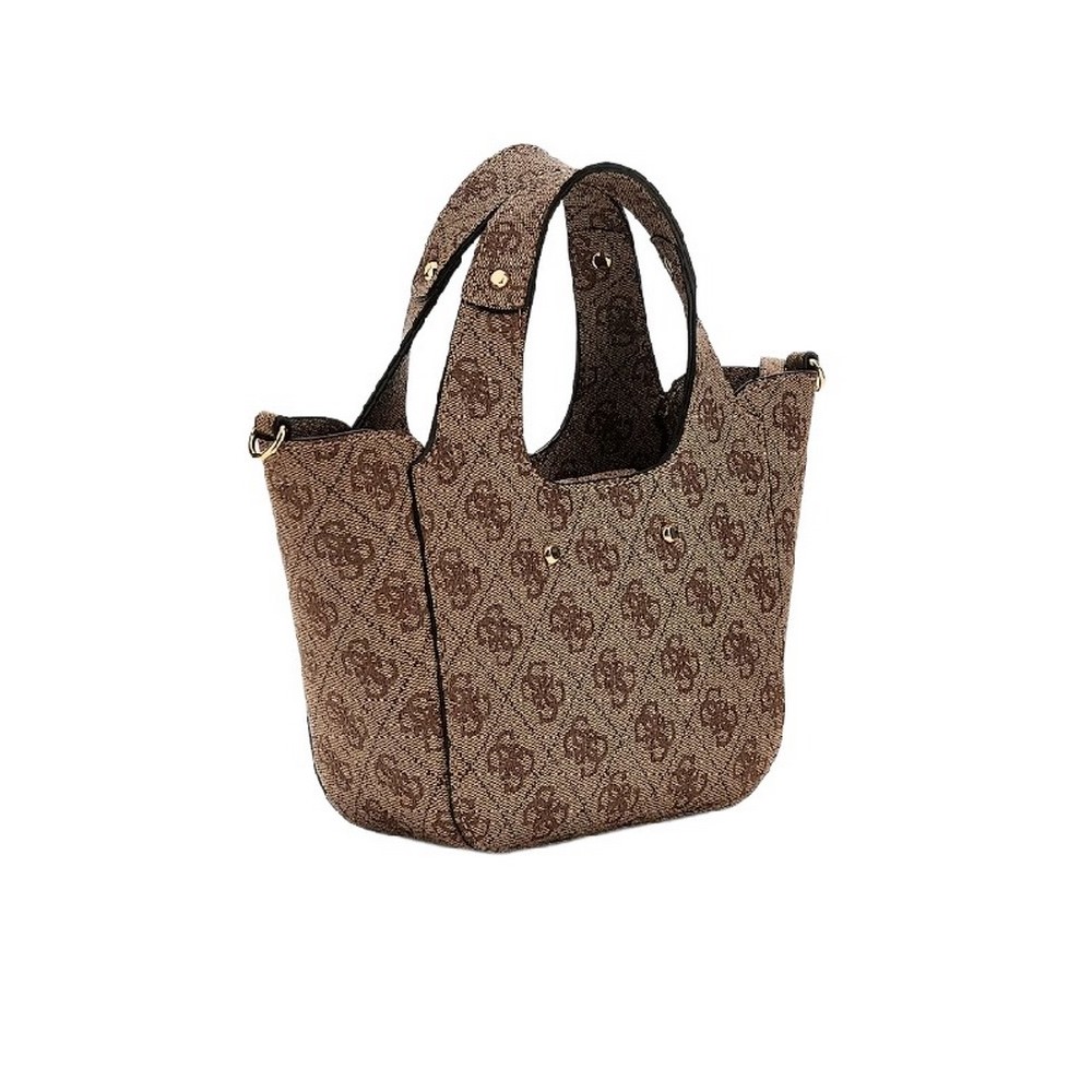 GUESS CALISTA 2 IN 1 MINI TOTE ΤΣΑΝΤΑ ΓΥΝΑΙΚΕΙΑ LATTE