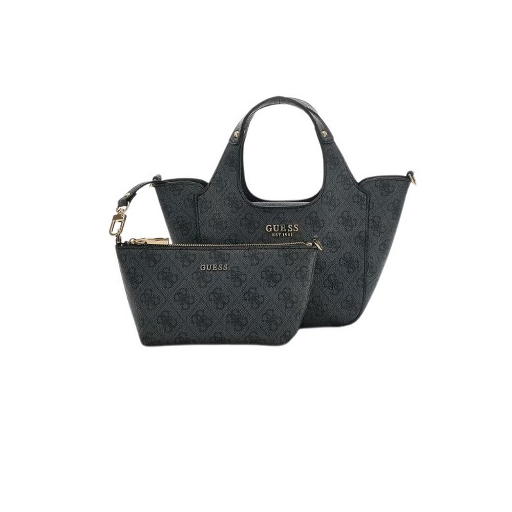 GUESS CALISTA 2 IN 1 MINI TOTE ΤΣΑΝΤΑ ΓΥΝΑΙΚΕΙΑ GREY