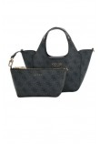 GUESS CALISTA 2 IN 1 MINI TOTE ΤΣΑΝΤΑ ΓΥΝΑΙΚΕΙΑ GREY