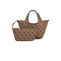GUESS CALISTA 2 IN 1 MINI TOTE ΤΣΑΝΤΑ ΓΥΝΑΙΚΕΙΑ LATTE