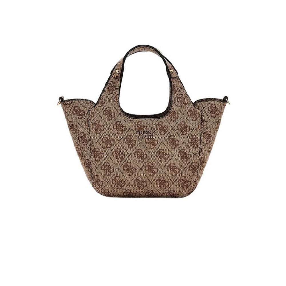 GUESS CALISTA 2 IN 1 MINI TOTE ΤΣΑΝΤΑ ΓΥΝΑΙΚΕΙΑ LATTE
