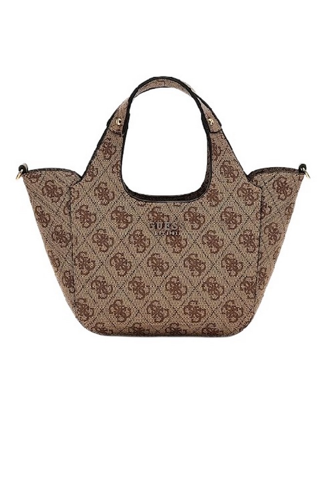 GUESS CALISTA 2 IN 1 MINI TOTE ΤΣΑΝΤΑ ΓΥΝΑΙΚΕΙΑ LATTE