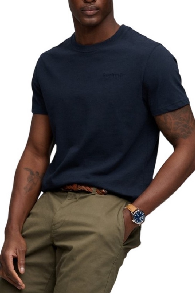 SUPERDRY ESSENTIAL COMPANY LOGO T-SHIRT ΜΠΛΟΥΖΑ ΑΝΔΡΙΚΗ DARK NAVY
