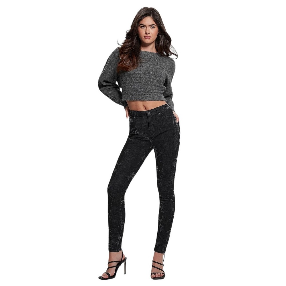 GUESS 1981 SKINNY ΠΑΝΤΕΛΟΝΙ ΓΥΝΑΙΚΕΙΟ BLACK