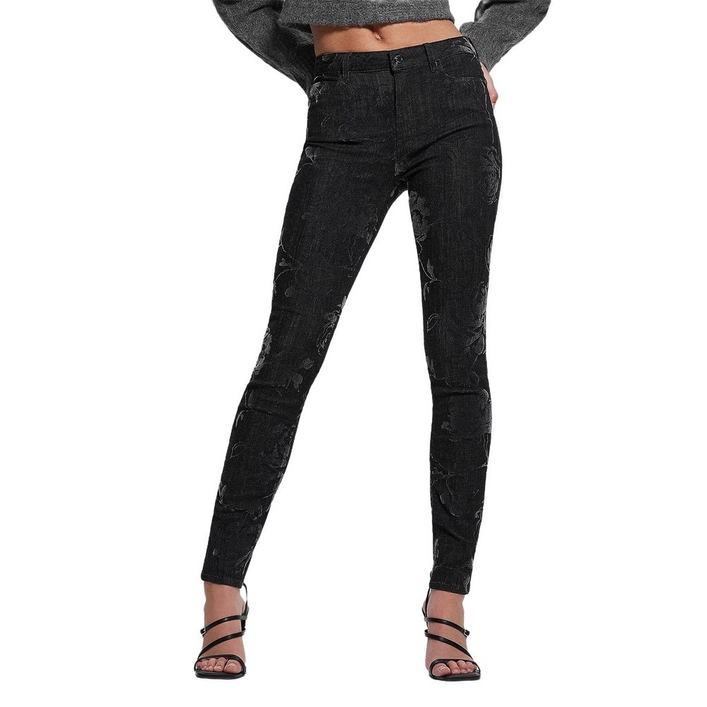 GUESS 1981 SKINNY ΠΑΝΤΕΛΟΝΙ ΓΥΝΑΙΚΕΙΟ BLACK