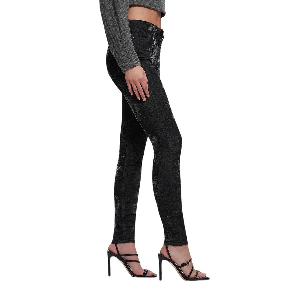 GUESS 1981 SKINNY ΠΑΝΤΕΛΟΝΙ ΓΥΝΑΙΚΕΙΟ BLACK