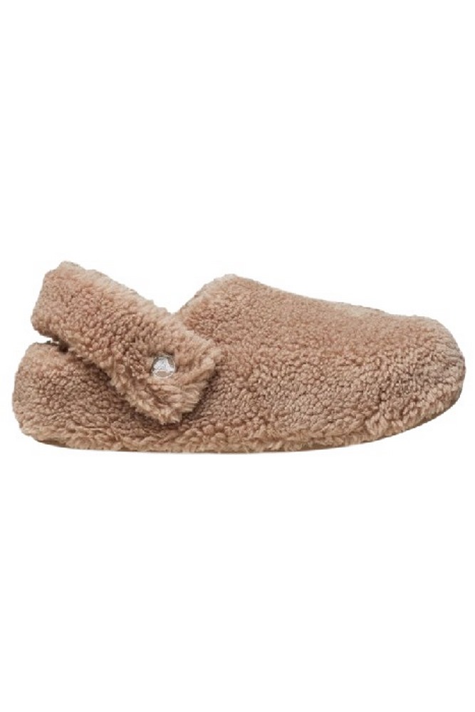 CROCS CLASSIC COZZZY SLIPPER ΠΑΝΤΟΦΛΑ UNISEX LATTE