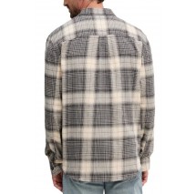CALVIN KLEIN JEANS LS BRUSHED PLAID EASY SHIRT ΠΟΥΚΑΜΙΣΟ ΑΝΔΡΙΚΟ BLACK