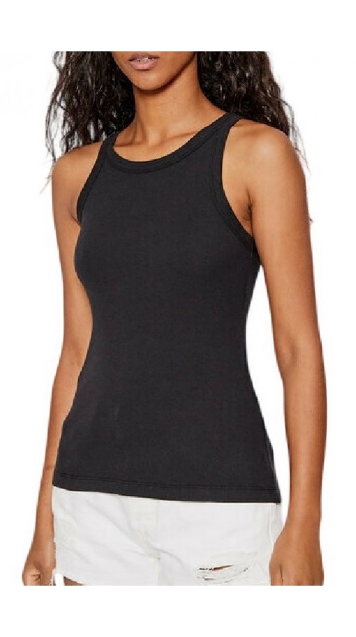 ESSENTIAL RACER TANK BLACKS BLACK