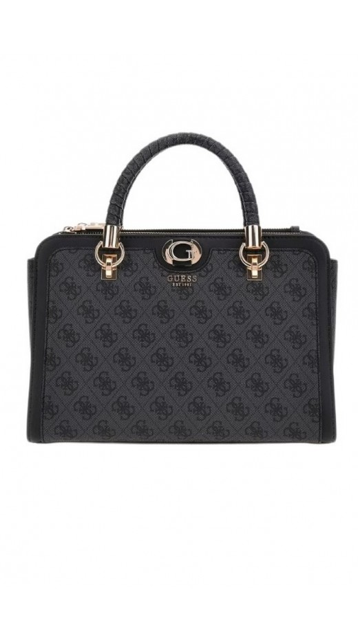 GUESS ORLINA LOGO SOCIETY SATCHEL ΤΣΑΝΤΑ ΓΥΝΑΙΚΕΙΑ GREY