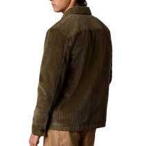 CALVIN KLEIN JEANS CORDUROY EASY OVERSHIRT ΠΟΥΚΑΜΙΣΟ ΑΝΔΡΙΚΟ OLIVE