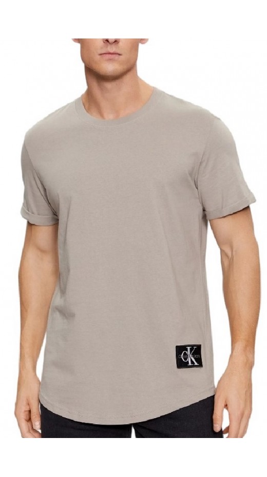 CALVIN KLEIN JEANS BADGE ROUND T-SHIRT ΑΝΔΡΙΚΟ SLATE GREY