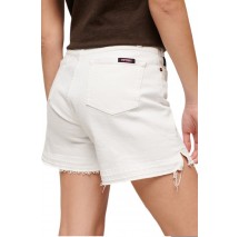 SUPERDRY VINTAGE MID RISE CUT OFF SHORT ΣΟΡΤΣ ΓΥΝΑΙΚΕΙΟ WHITE