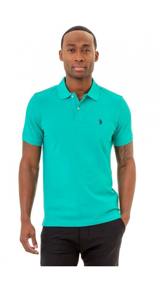 U.S POLO ASSN  41029 POLO T-SHIRT ΜΠΛΟΥΖΑ ΑΝΔΡΙΚΗ PETROL