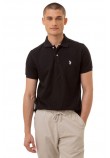 U.S POLO ASSN  41029 POLO T-SHIRT ΜΠΛΟΥΖΑ ΑΝΔΡΙΚΗ BLACK