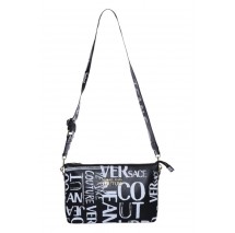 VERSACE JEANS COUTURE RANGE I - SOFT ALLOVER LOGO, SKETCH ΤΣΑΝΤΑ ΓΥΝΑΙΚΕΙΑ BLACK/WHITE