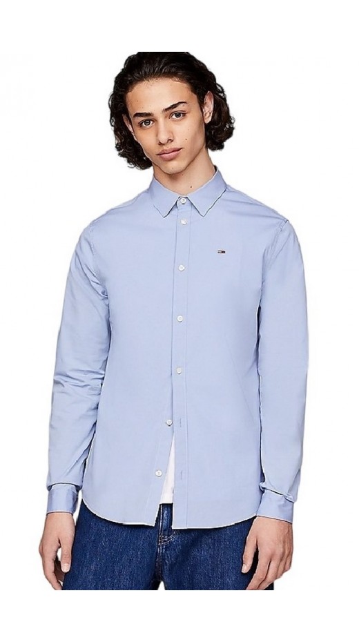 TOMMY JEANS ORIGINAL STRETCH SHIRT ΠΟΥΚΑΜΙΣΟ ΑΝΔΡΙΚΟ CIEL