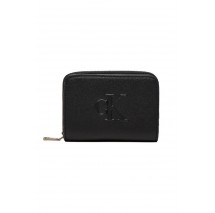 CALVIN KLEIN JEANS SCULPTED MED ZIP AROUND DEBOSS ΠΟΡΤΟΦΟΛΙ ΓΥΝΑΙΚΕΙΟ BLACK