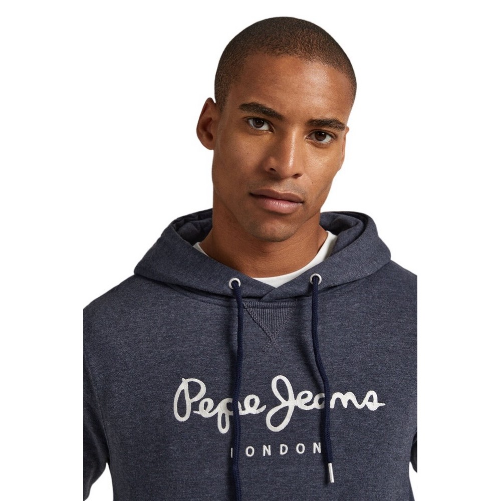 PEPE JEANS E2 DROP 2A NOUVEL HOODIE ΜΠΛΟΥΖΑ ΦΟΥΤΕΡ ΑΝΔΡΙΚΗ BLUE