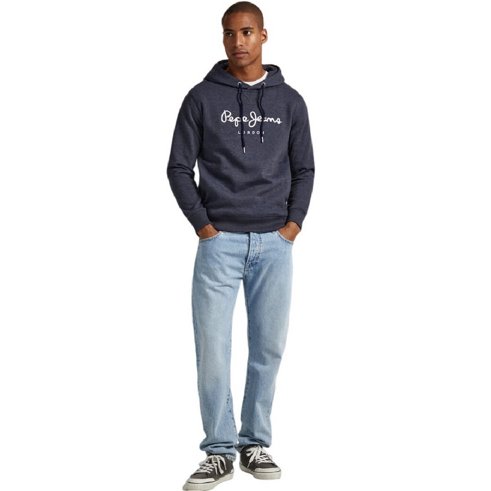 PEPE JEANS E2 DROP 2A NOUVEL HOODIE ΜΠΛΟΥΖΑ ΦΟΥΤΕΡ ΑΝΔΡΙΚΗ BLUE