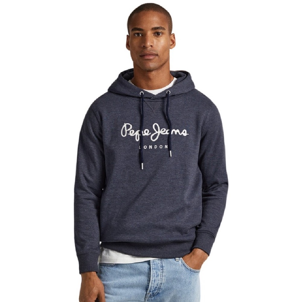 PEPE JEANS E2 DROP 2A NOUVEL HOODIE ΜΠΛΟΥΖΑ ΦΟΥΤΕΡ ΑΝΔΡΙΚΗ BLUE