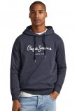 PEPE JEANS E2 DROP 2A NOUVEL HOODIE ΜΠΛΟΥΖΑ ΦΟΥΤΕΡ ΑΝΔΡΙΚΗ BLUE