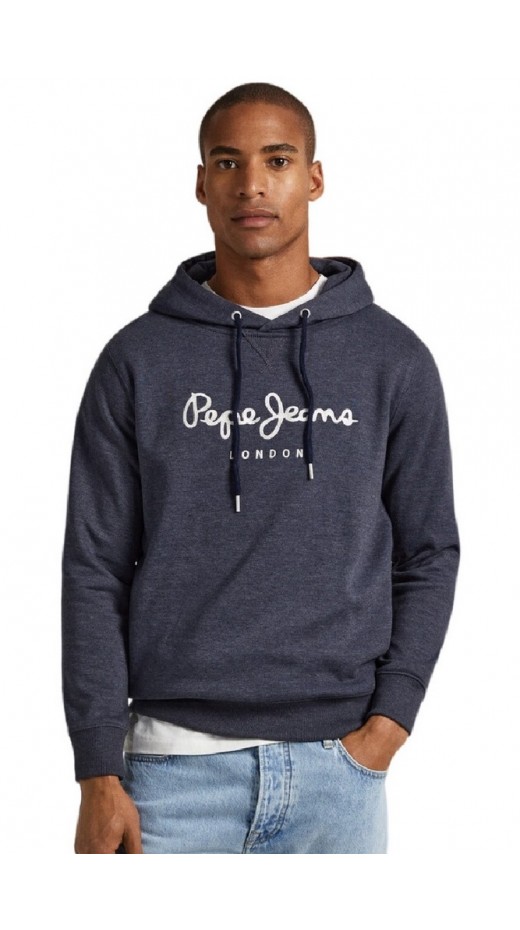 PEPE JEANS E2 DROP 2A NOUVEL HOODIE ΜΠΛΟΥΖΑ ΦΟΥΤΕΡ ΑΝΔΡΙΚΗ BLUE