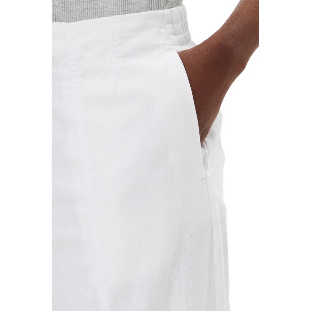 CALVIN KLEIN JEANS SOFT LINEN PANT ΠΑΝΤΕΛΟΝΙ ΓΥΝΑΙΚΕΙΟ BRIGHT WHITE