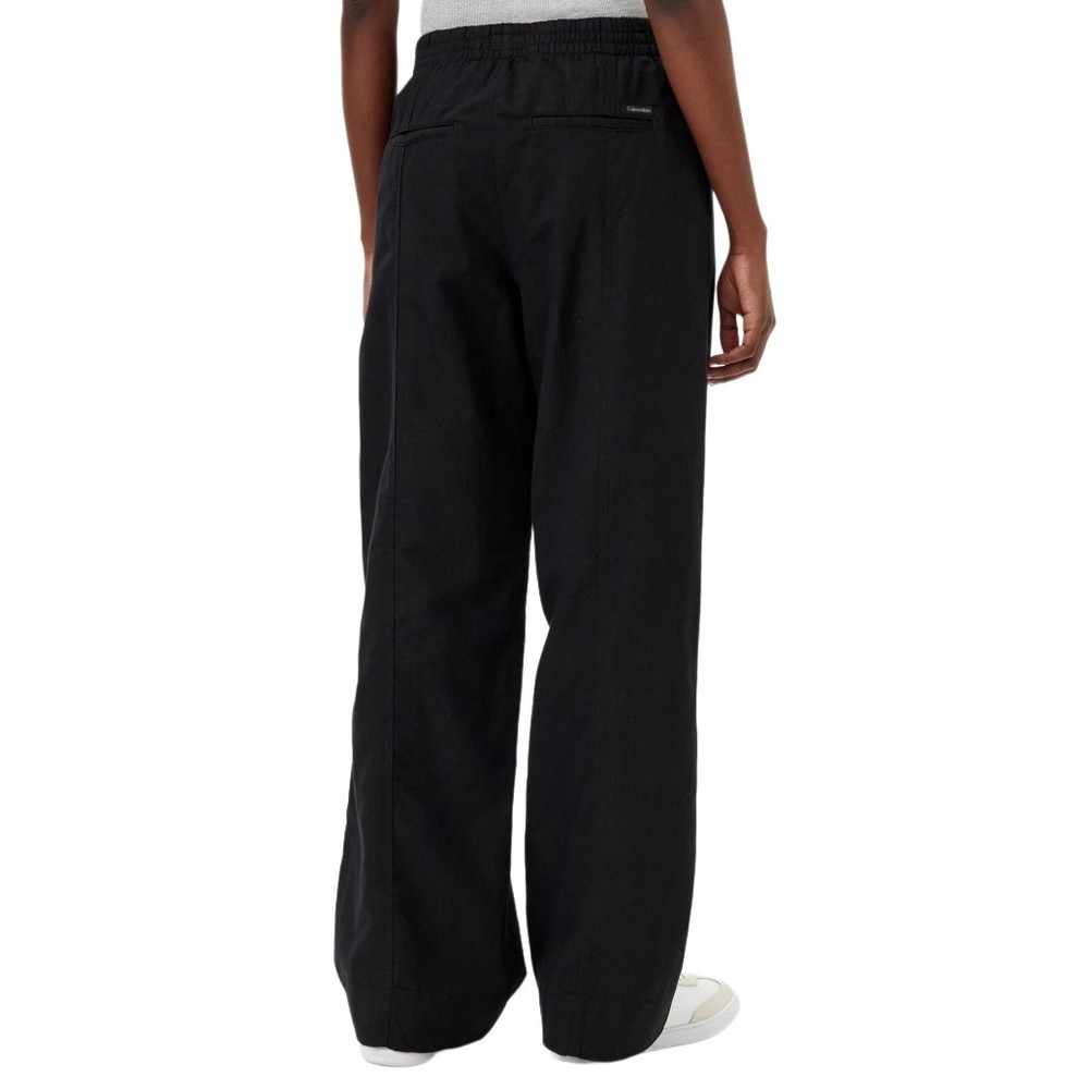 CALVIN KLEIN JEANS SOFT LINEN PANT ΠΑΝΤΕΛΟΝΙ ΓΥΝΑΙΚΕΙΟ BLACK