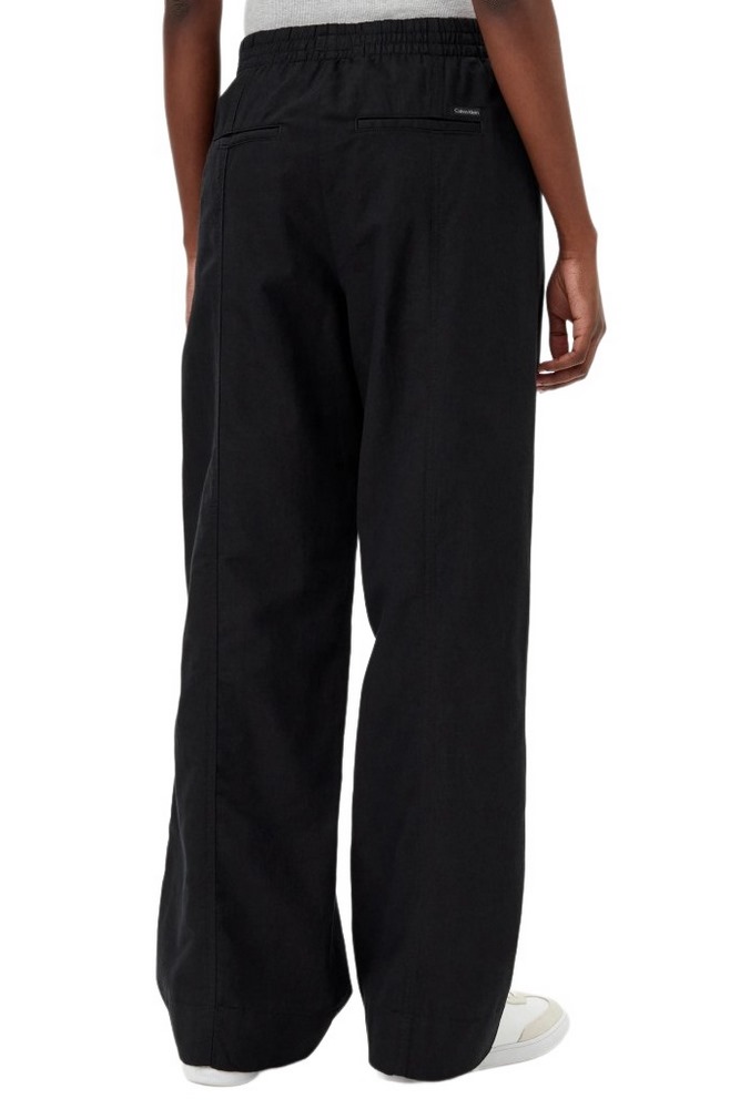 CALVIN KLEIN JEANS SOFT LINEN PANT ΠΑΝΤΕΛΟΝΙ ΓΥΝΑΙΚΕΙΟ BLACK