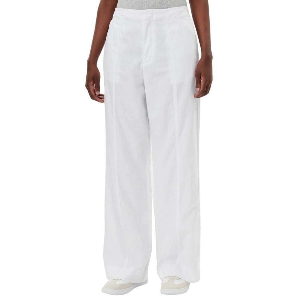 CALVIN KLEIN JEANS SOFT LINEN PANT ΠΑΝΤΕΛΟΝΙ ΓΥΝΑΙΚΕΙΟ BRIGHT WHITE