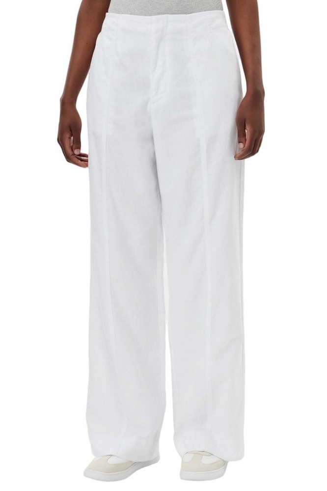 CALVIN KLEIN JEANS SOFT LINEN PANT ΠΑΝΤΕΛΟΝΙ ΓΥΝΑΙΚΕΙΟ BRIGHT WHITE