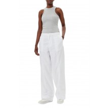CALVIN KLEIN JEANS SOFT LINEN PANT ΠΑΝΤΕΛΟΝΙ ΓΥΝΑΙΚΕΙΟ BRIGHT WHITE