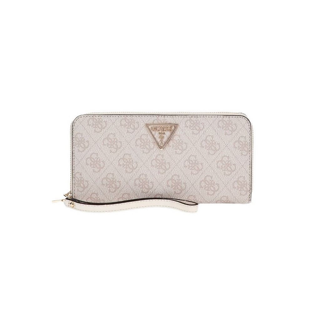 GUESS LAUREL SLG LARGE ZIP AROUND ΑΞΕΣΟΥΑΡ ΠΟΡΤΟΦΟΛΙ ΓΥΝΑΙΚΕΙΟ ECRU