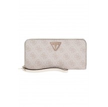 GUESS LAUREL SLG LARGE ZIP AROUND ΑΞΕΣΟΥΑΡ ΠΟΡΤΟΦΟΛΙ ΓΥΝΑΙΚΕΙΟ ECRU